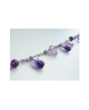Domestic Pure Titanium Anklet Amethyst 【Horie / H-A-TBS 311】
