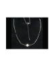 【Domestic pure titanium】 Negative ion necklace cross 【Horie / H-CT-I203】