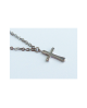 Domestic pure titanium necklace cross 【Horie / H-CT-N001】