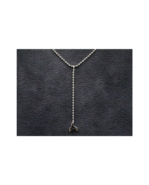 Domestic pure titanium necklace Y-shaped (tail) [Horie / H-CT-N304]