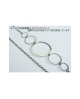 Domestic pure titanium long necklace circle S [Horie / H-CT-N602]