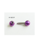 Domestic pure titanium body piercing barbell 14G (1.6 mm) pole 9.5 mm [Horie / H-I163]