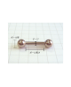 Domestic pure titanium body piercing barbell 12G (2.0 mm) pole 6.4 mm [Horie / H-I202]