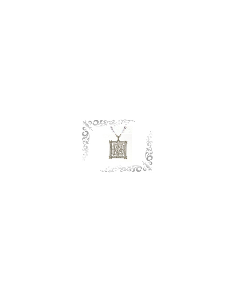 Titanium necklace (mesh) square (small) silver [Horie / Horie]