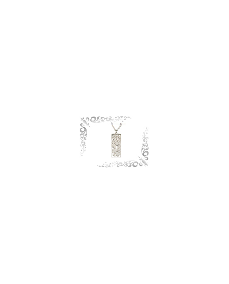 Titanium necklace (mesh) rectangular (Ivy) Silver [Horie / Horie]