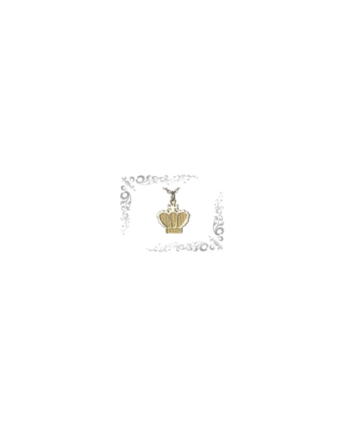 Titanium necklace (mesh) crown gold [Horie / Horie]