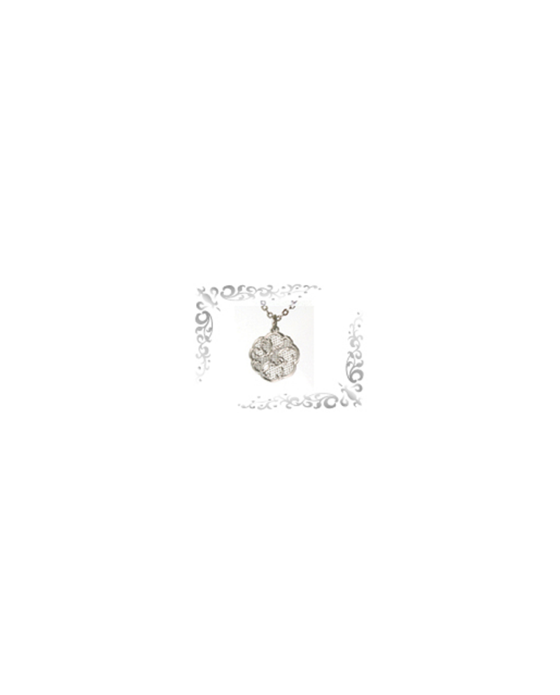 Titanium necklace (mesh) flower silver [Horie / Horie]