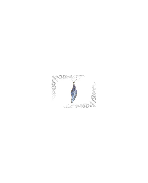 Titanium Necklace (Mesh) Feather Blue [Horie]