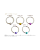 Domestic pure titanium body earrings beads 18G (1.0mm) ID 9.5mm ☆ 5 colors [Horie / H-Q103]