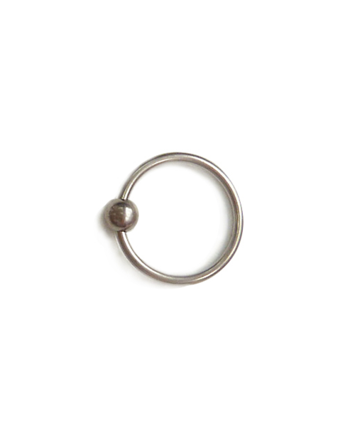 Domestic pure titanium body earrings beads 16G (1.2mm) inner diameter 12.7mm ☆ 5 colors [Horie / H-Q124]