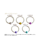 Domestic Pure Titanium Body Earrings Bead 16G (1.2mm) Inner Diameter 19.1mm ☆ 5 colors [Horie / H-Q126]