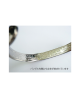 Domestic Pure Titanium Bracelet [Bangle Type] Horse Bless [Horie / H-TB-04]