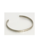 Domestic Pure Titanium Bracelet [Bangle Type] Straight Kabuki Specification (Crystal Hana Finish) [Horie / H-TB-13]
