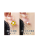 Domestic Pure Titanium Earrings Pearl & Flower ☆ 9 colors [Horie / H-TP042C]