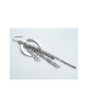 Domestic Pure Titanium Hook Earrings Circle I (Crystal Hana Finish) [Horie / H-TP609S]