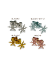 Domestic pure titanium earrings Snow D ☆ 4 colors [Horie / H-TP700D]