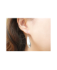 Domestic Pure Titanium Hook Earrings Spoon (09. Platinum) [Horie / H-TP7535]