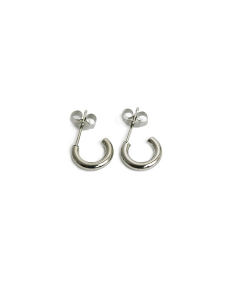 Domestic pure titanium earrings G ring 2 × 10 ☆ 12 colors [Horie / H-TP7540]