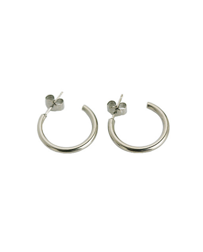 Domestic pure titanium earrings G ring 2 × 20 ☆ 12 colors [Horie / H-TP7542]