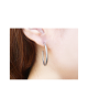 Domestic pure titanium earrings G ring 2 x 30 ☆ 12 colors [Horie / H-TP7544]