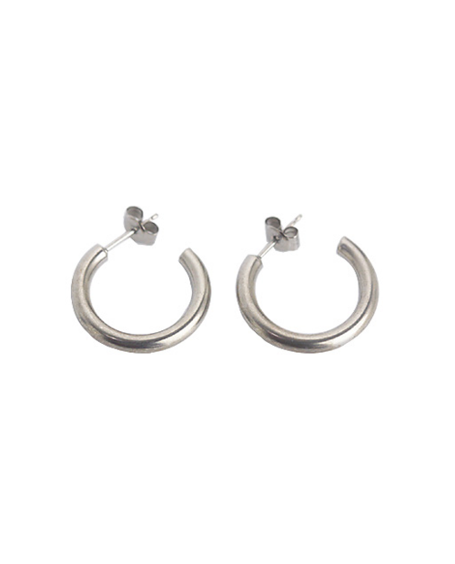 Domestic pure titanium earrings G ring 3 x 20 ☆ 12 colors [Horie / H-TP7552]