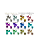 Domestic Pure Titanium Earrings Flower 12 colors available [Horie / H-TP808]