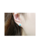 Domestic pure titanium earrings Turquoise [Horie / H-TP8106]