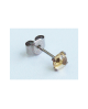 Domestic pure titanium earrings Citrine [Horie / H-TP8109]
