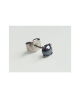 Domestic pure titanium earrings hematite [Horie / H-TP8110]