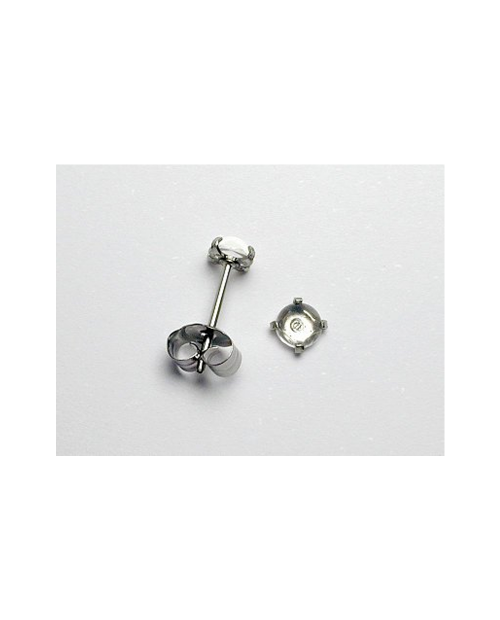 Domestic pure titanium earrings crystal [Horie / H-TP8111]
