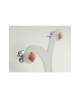 Domestic pure titanium earrings pink coral [Horie / H-TP8113]