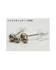 Domestic pure titanium earrings double ball ☆ 12 colors [Horie / H-TP815]