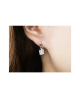 Pure Titanium Earrings Crystal SWAROVSKI [Male / MARE-26]