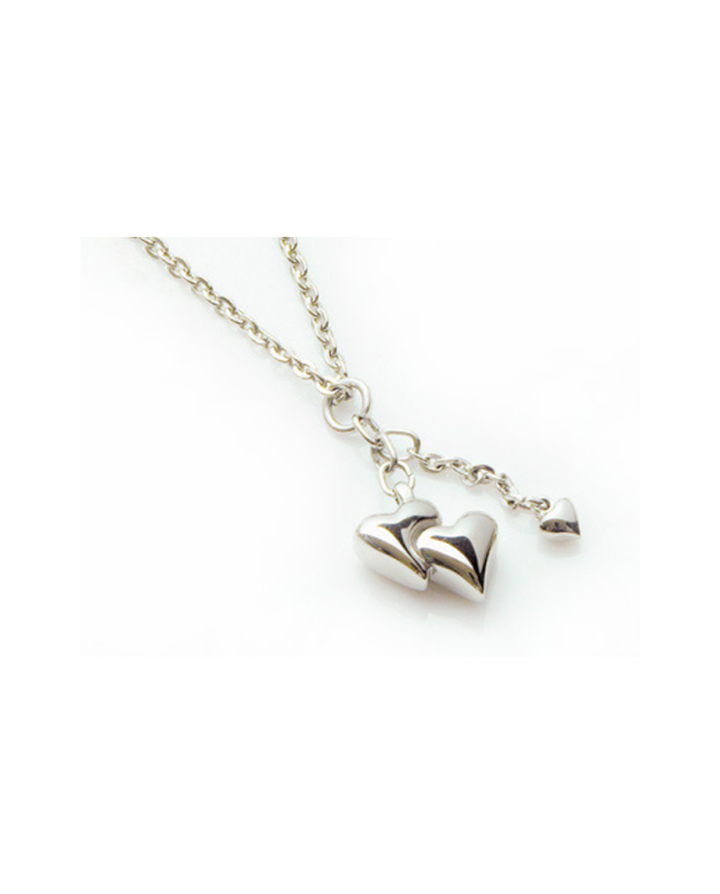 Pure Titanium Necklace W Heart [Mare / MARE-29]