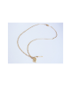 Pure Titanium Necklace Heart & Key / Gold [Mare / MARE-33]