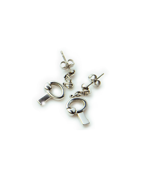Pure Titanium Earrings Key [MARE-51]