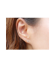 Pure Titanium Earrings 2mm Cubic Zirconia / White [MARE-55]