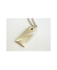 Pure titanium necklace for men Plate 6 (Rectangle / Matte) [TITANISUM / Ti-6h]