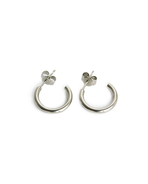 Outlet Sale Domestic pure titanium earrings G ring 2 x 15 ☆ 12 colors [Horie / H-TP7541]