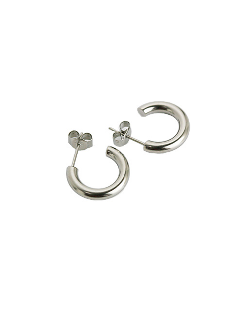 Outlet Sale Domestic pure titanium earrings G ring 3 × 15 ☆ 12 colors [Horie / H-TP7551]