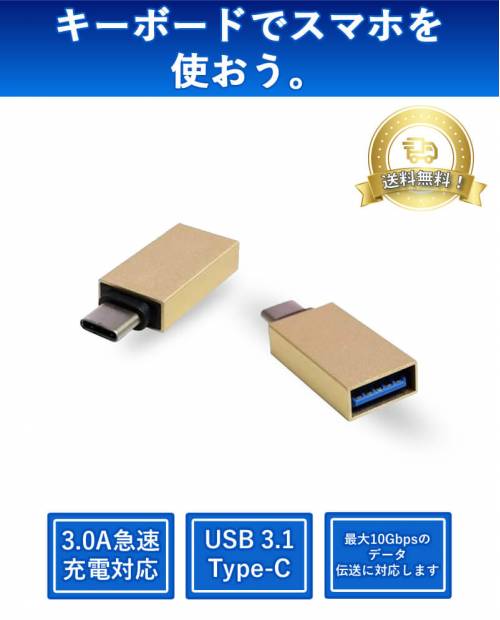 USB Type-C to USB-A female Type adapter USB31-TE261-GD